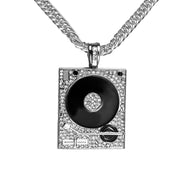 Collana DJ con grammofono effetto diamante – immagine 2