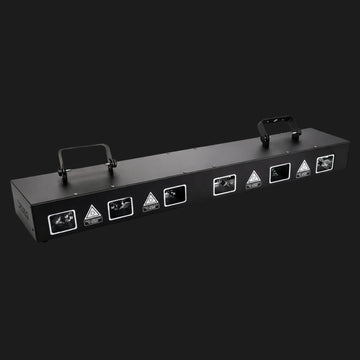 RGB X18 Bară laser cu 6 capete cu control DMX