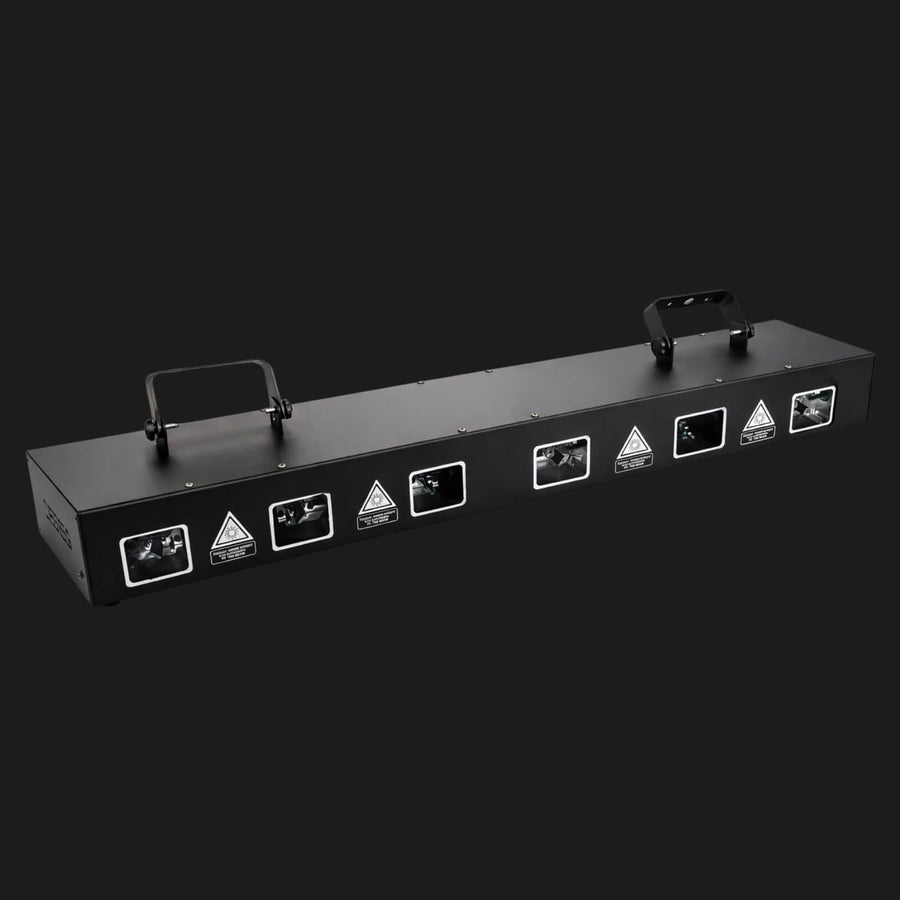 X18 6 Head Full Color Line Laser Light Bar | DMX DJ Party Lights