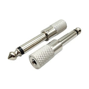 Set 2 Adattatori Jack 6,35 mm a 3,5 mm per Cuffie DJ e Mixer - immagine 1