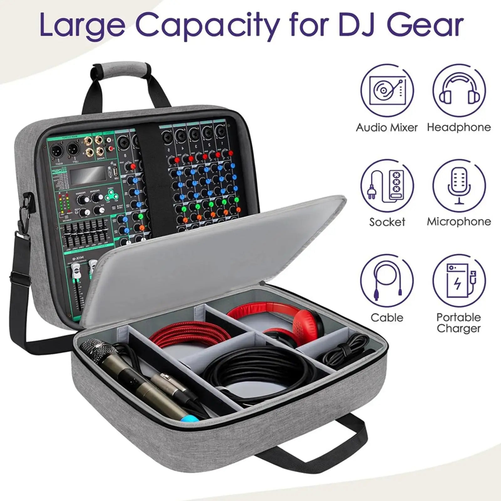 Borsa Protettiva Grande per Mixer Audio e Attrezzatura – immagine 1