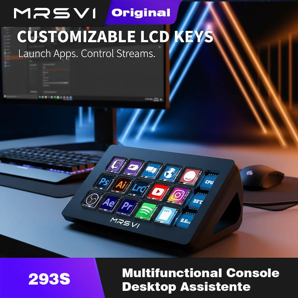 Controller Macro MRSVI 293S con 15 Tasti LCD per Streaming – immagine 1