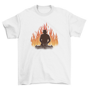T-shirt DJ in fiamme