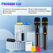 Set di microfoni wireless UHF ricaricabili – immagine 6