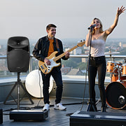 2 X 15 in diffusori portatile PA sistema 2000w mixer BLUETOOTH mic per DJ festa - foto prodotto 6